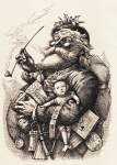 Thomas Nast drawing of Santa Claus